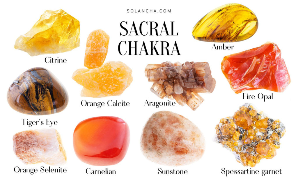 Crystals and stones for sacral chakra image