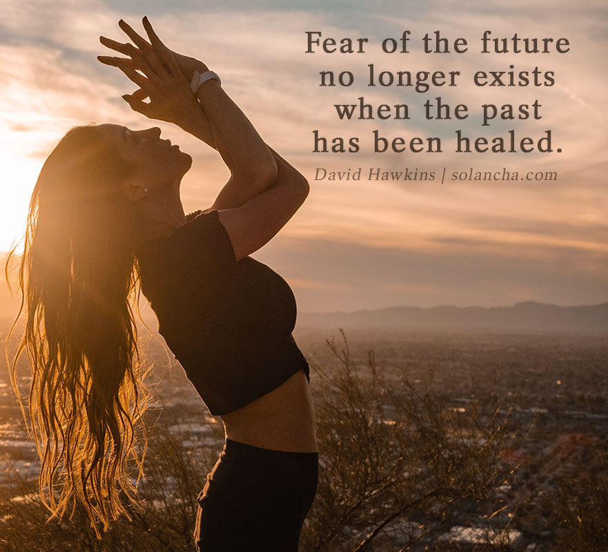 David Hawkins quote on fear image