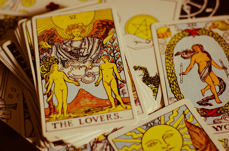 tarot card lovers image