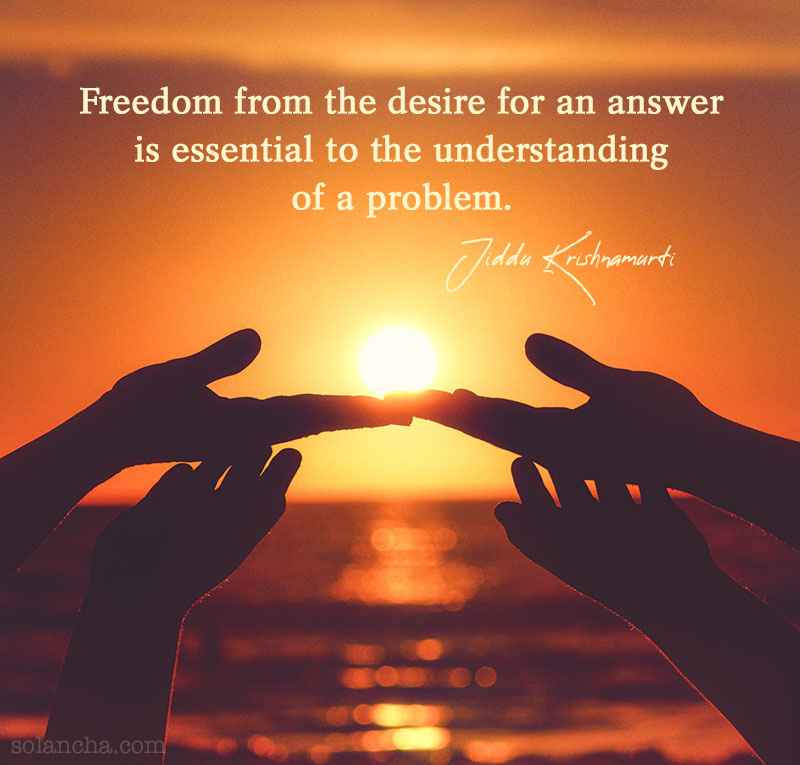 Jiddu Krishnamurti on freedom image