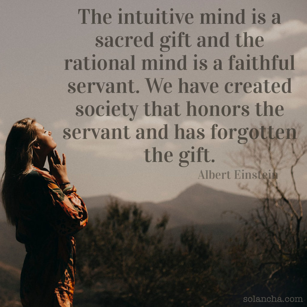 quote about intuitive mind image