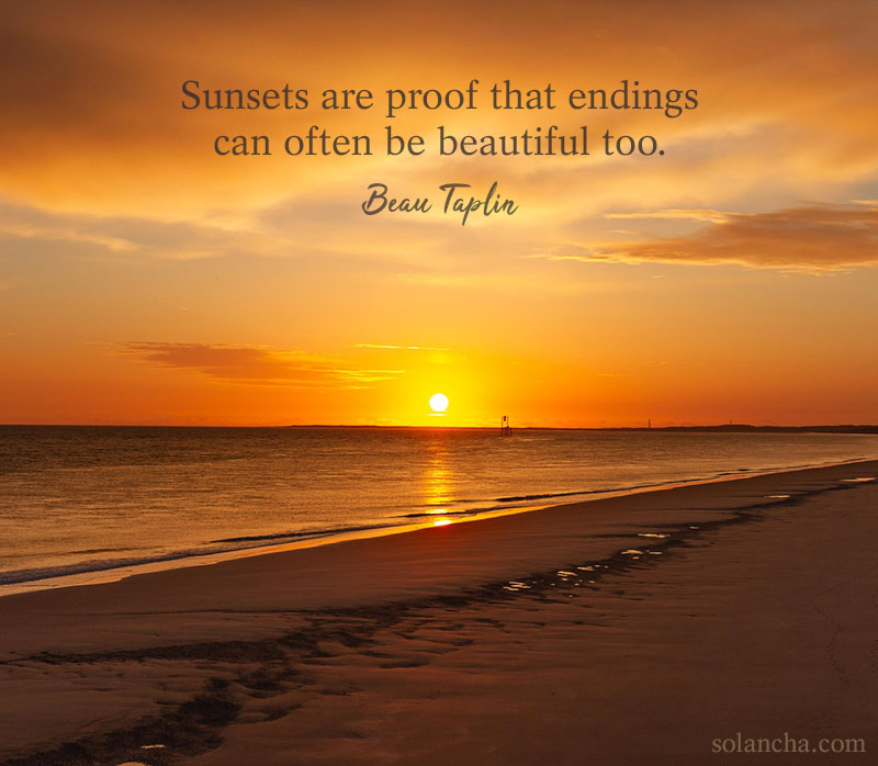 quotes about sunsets image