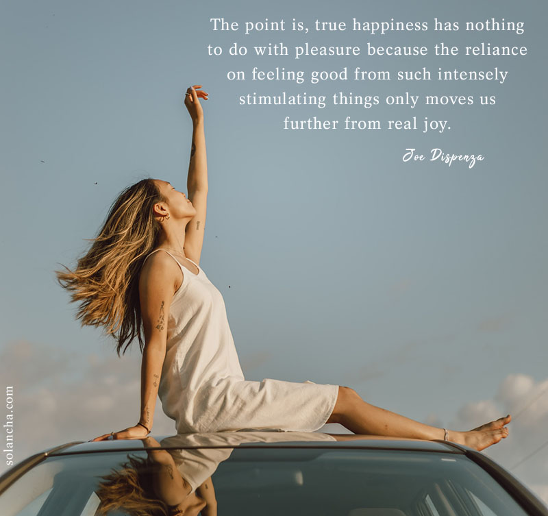 True happiness and joy quote image