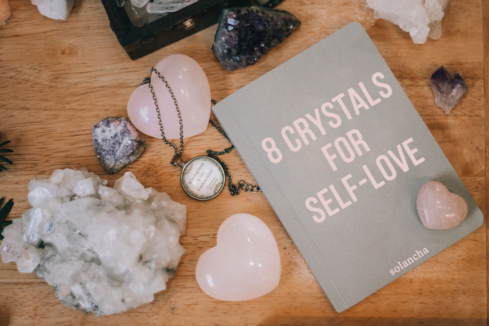 crystals for self-love image