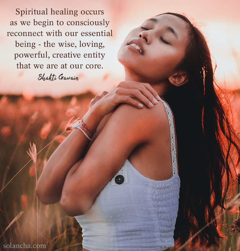 spiritual healing quote image