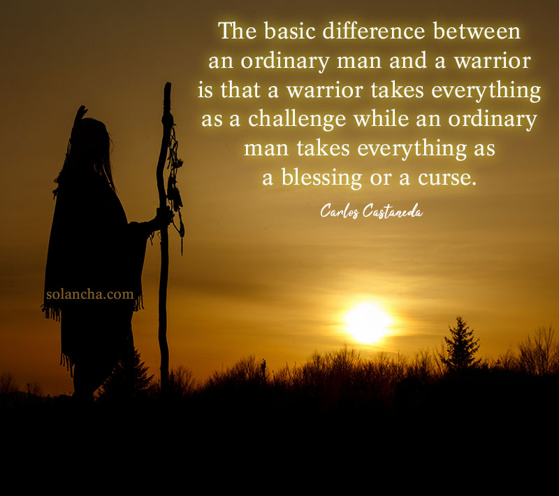 spiritual warrior quote castaneda image