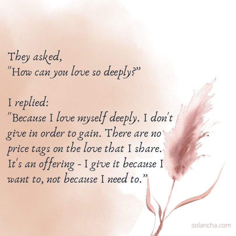 Deep Love Quote Image