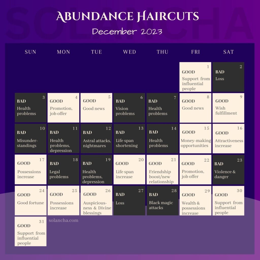 Abundance Haircuts In December 2023